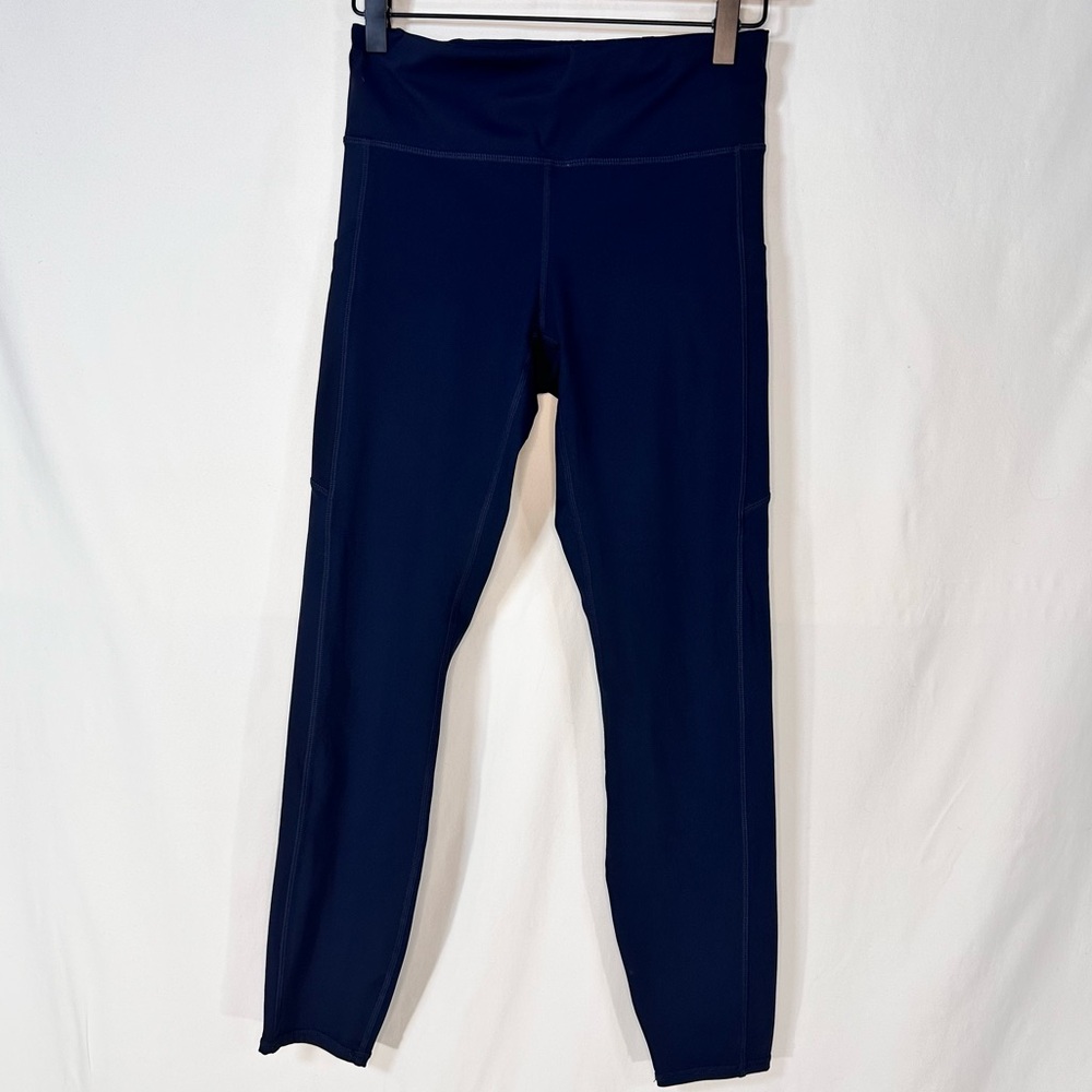 Navy Blue Vuori Stride Performance Pocket Legging - Small